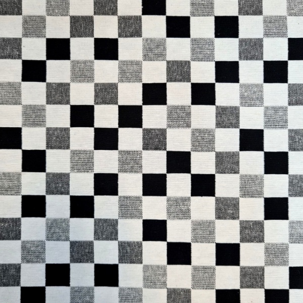 Tapestry Fabric - CHESS MONOCHROME